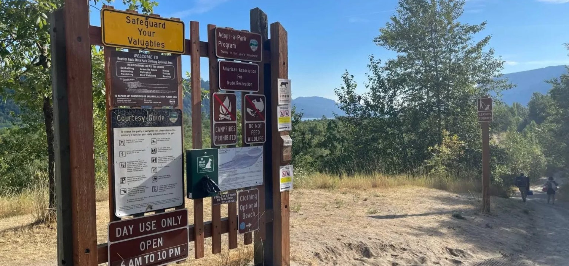 Rooster Rock faces threat to nude beach boundaries